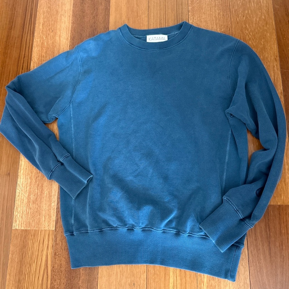 Katama Swim Mens Muted Blue CrewNeck Sz XS